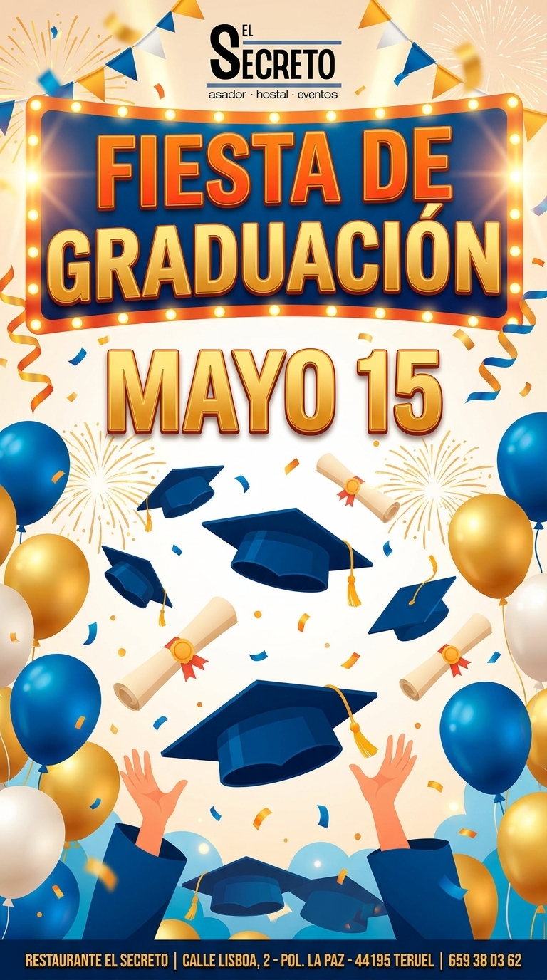 Cena Graduaciones 2026 15 Mayo